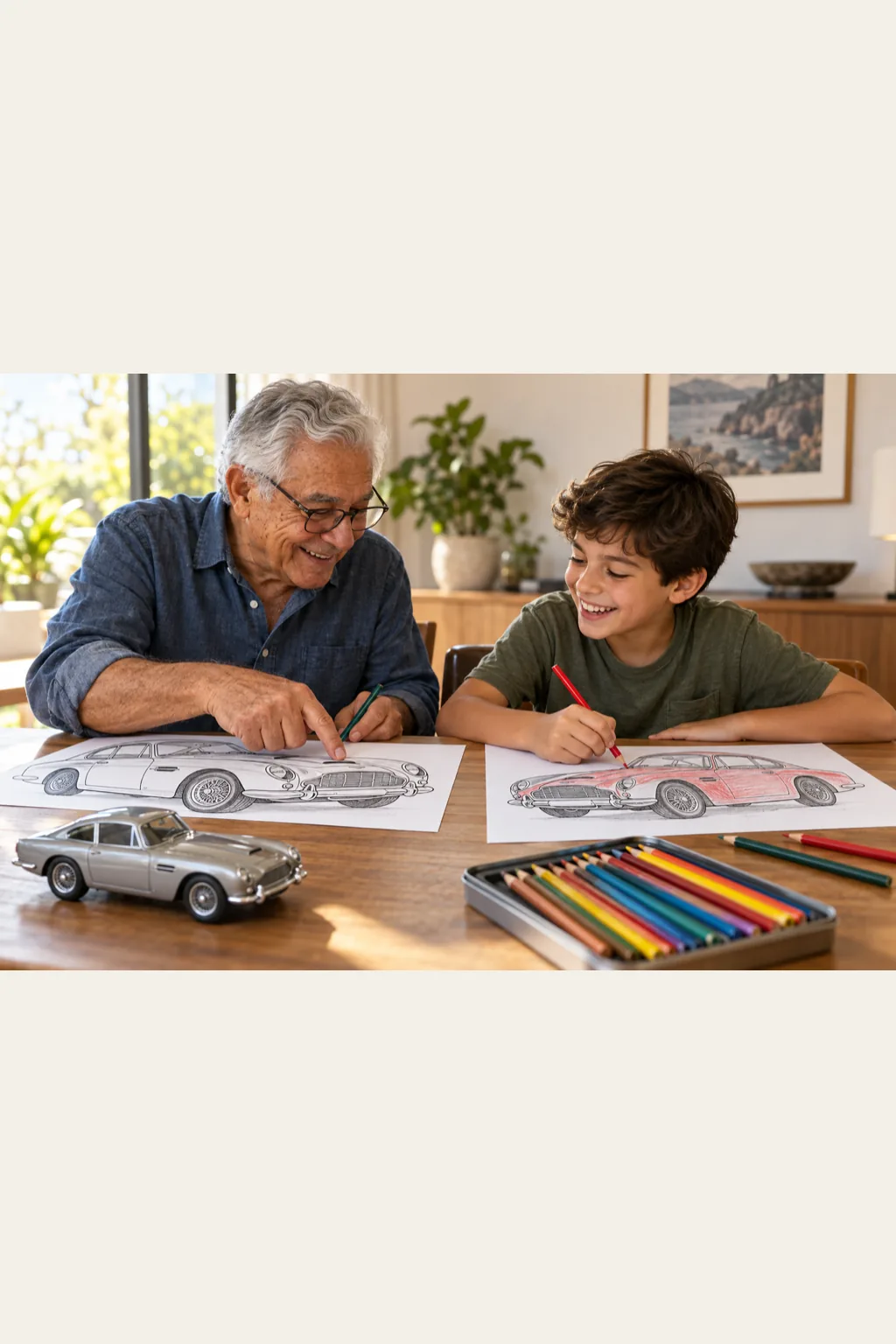 desenhos de carros Aston Martin para colorir — exemplo criado na Desenhos pra Colorir
