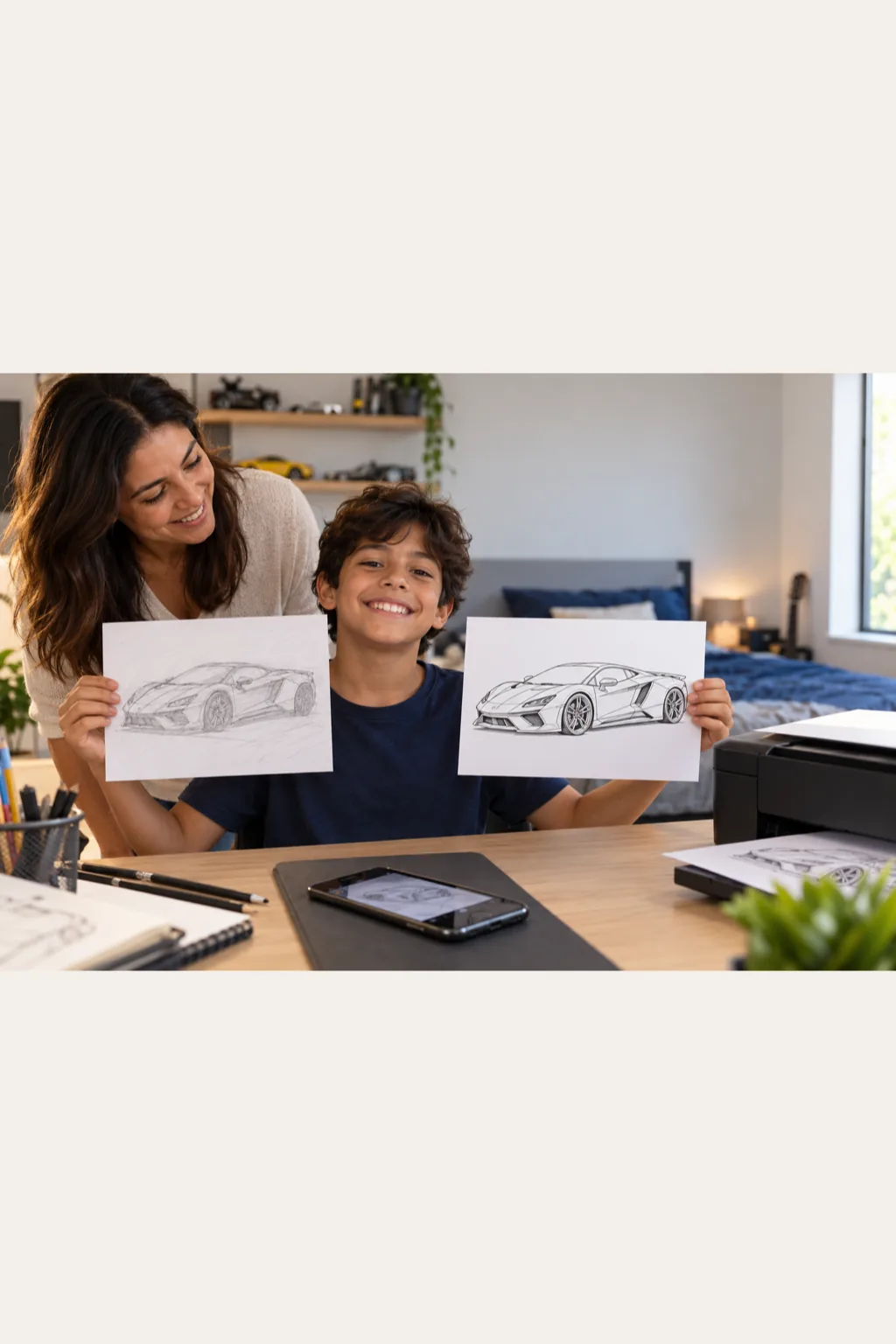 desenhos do Audi R8 para colorir — exemplo criado na Desenhos pra Colorir