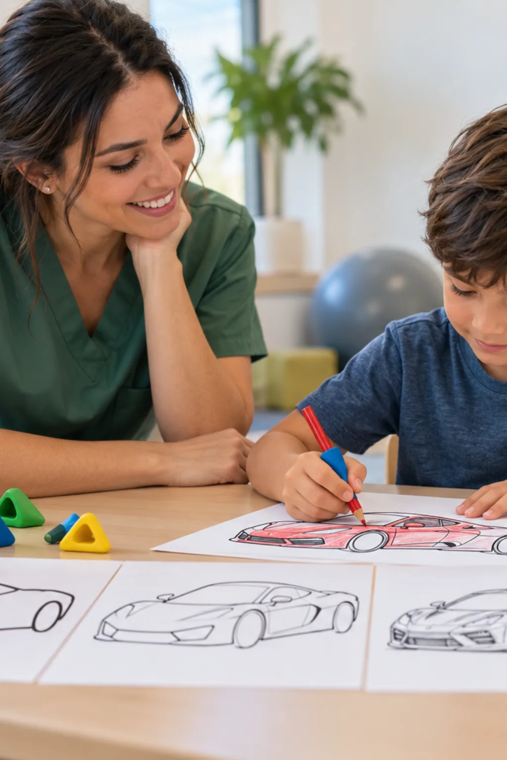 desenhos de carros Corvette para colorir — exemplo criado na Desenhos pra Colorir