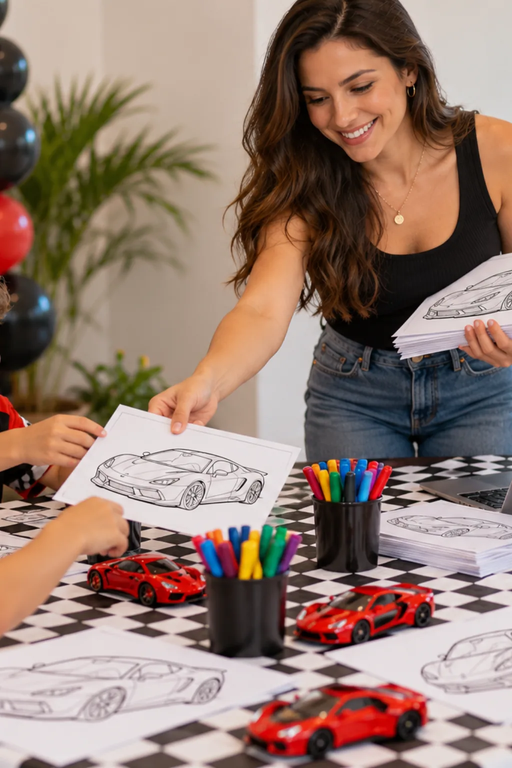 desenhos da Ferrari F430 para colorir — exemplo criado na Desenhos pra Colorir