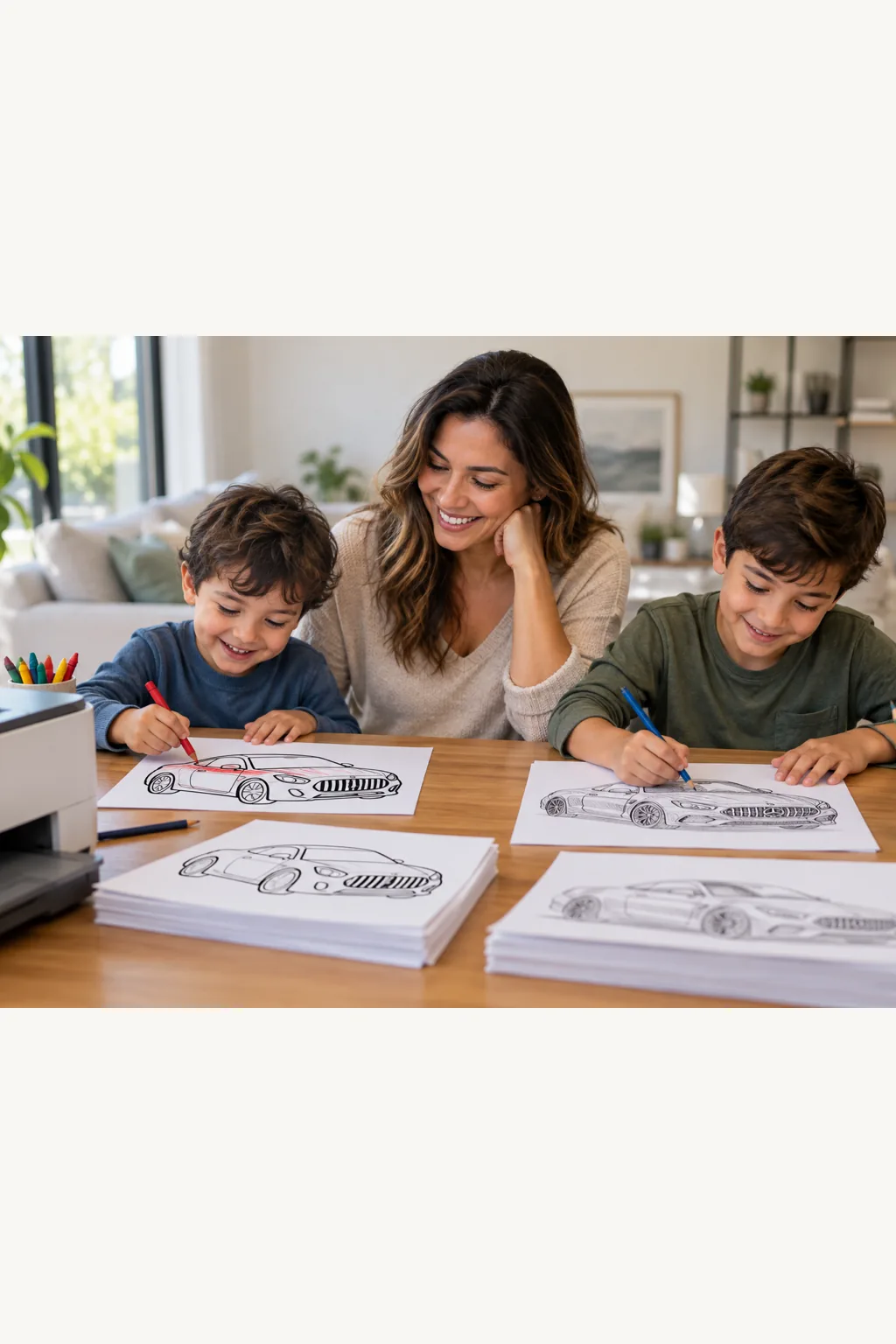 desenhos do Mercedes-AMG GT para colorir — exemplo criado na Desenhos pra Colorir