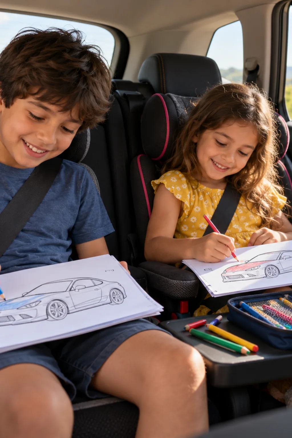desenhos do Nissan 350Z para colorir — exemplo criado na Desenhos pra Colorir