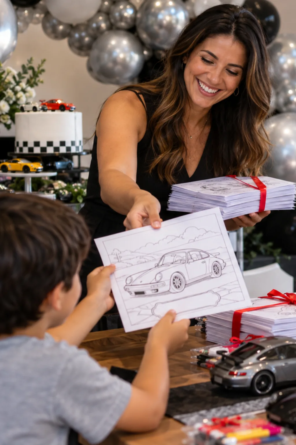 desenhos de porsche para colorir — exemplo criado na Desenhos pra Colorir