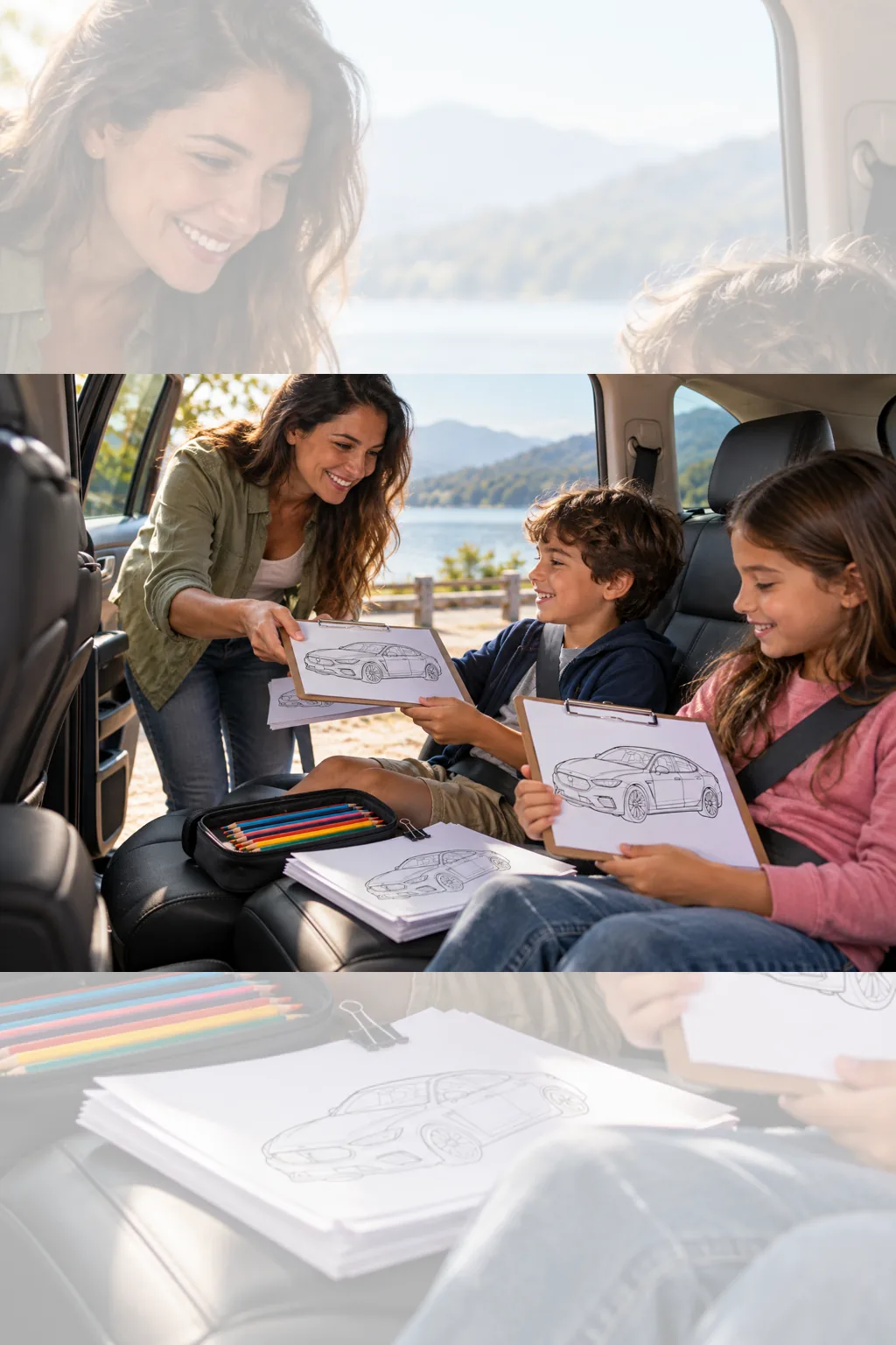 desenhos do Porsche Panamera para colorir — exemplo criado na Desenhos pra Colorir