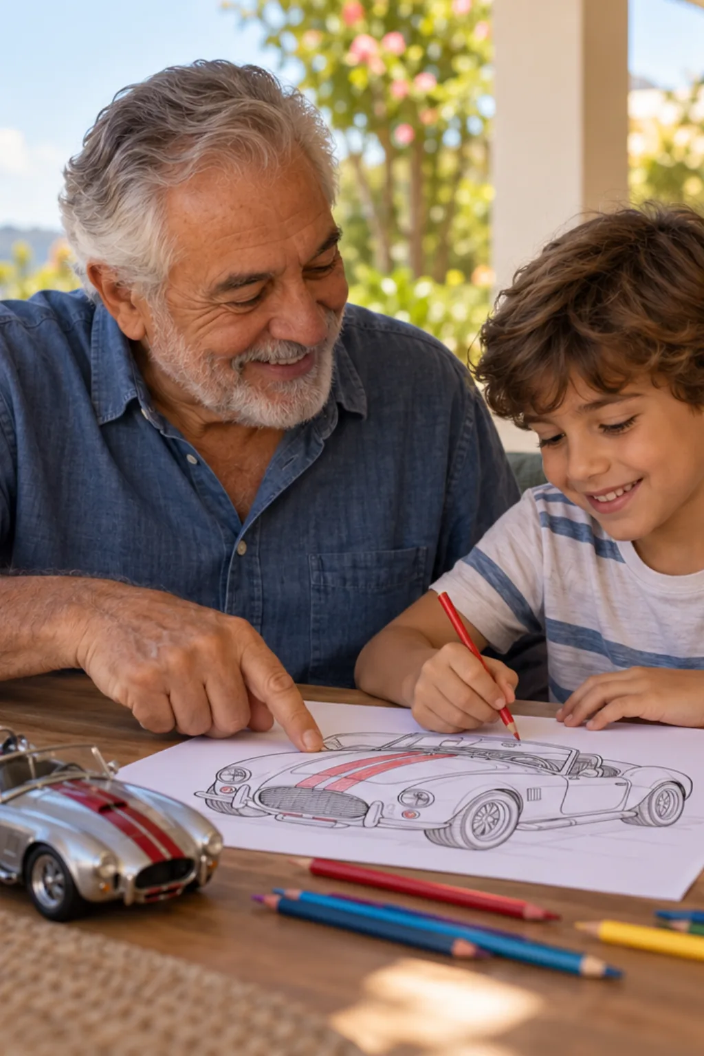desenhos do Shelby Cobra para colorir — exemplo criado na Desenhos pra Colorir