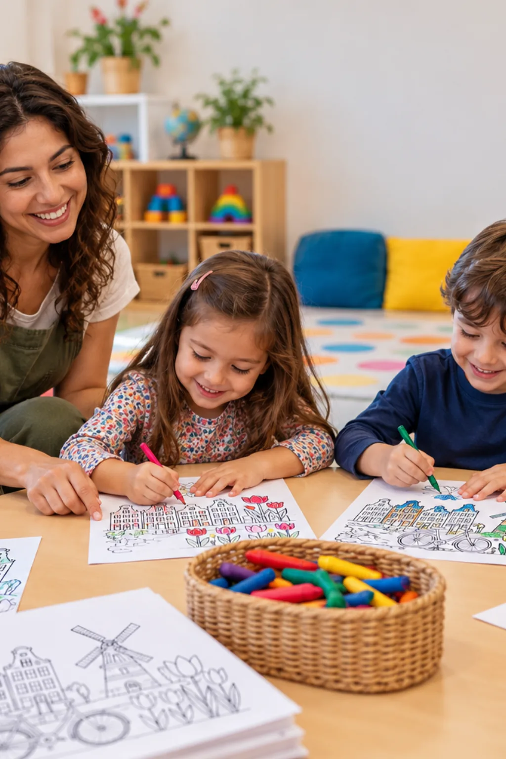 desenhos de Amsterdã para colorir — exemplo criado na Desenhos pra Colorir