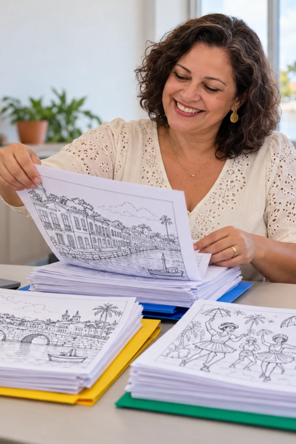 desenhos da cidade do recife para colorir — exemplo criado na Desenhos pra Colorir
