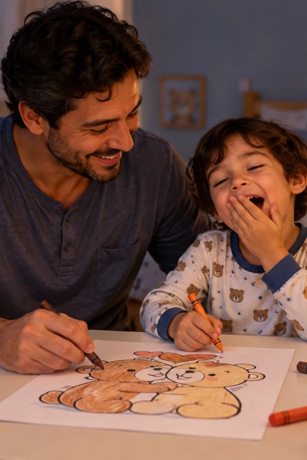 desenhos Cozy Cuddles para colorir — exemplo criado na Desenhos pra Colorir