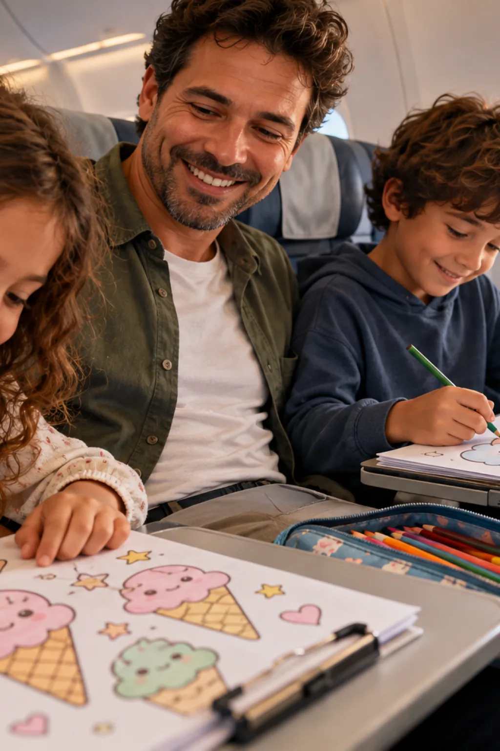 desenhos Kawaii Daydream para colorir — exemplo criado na Desenhos pra Colorir