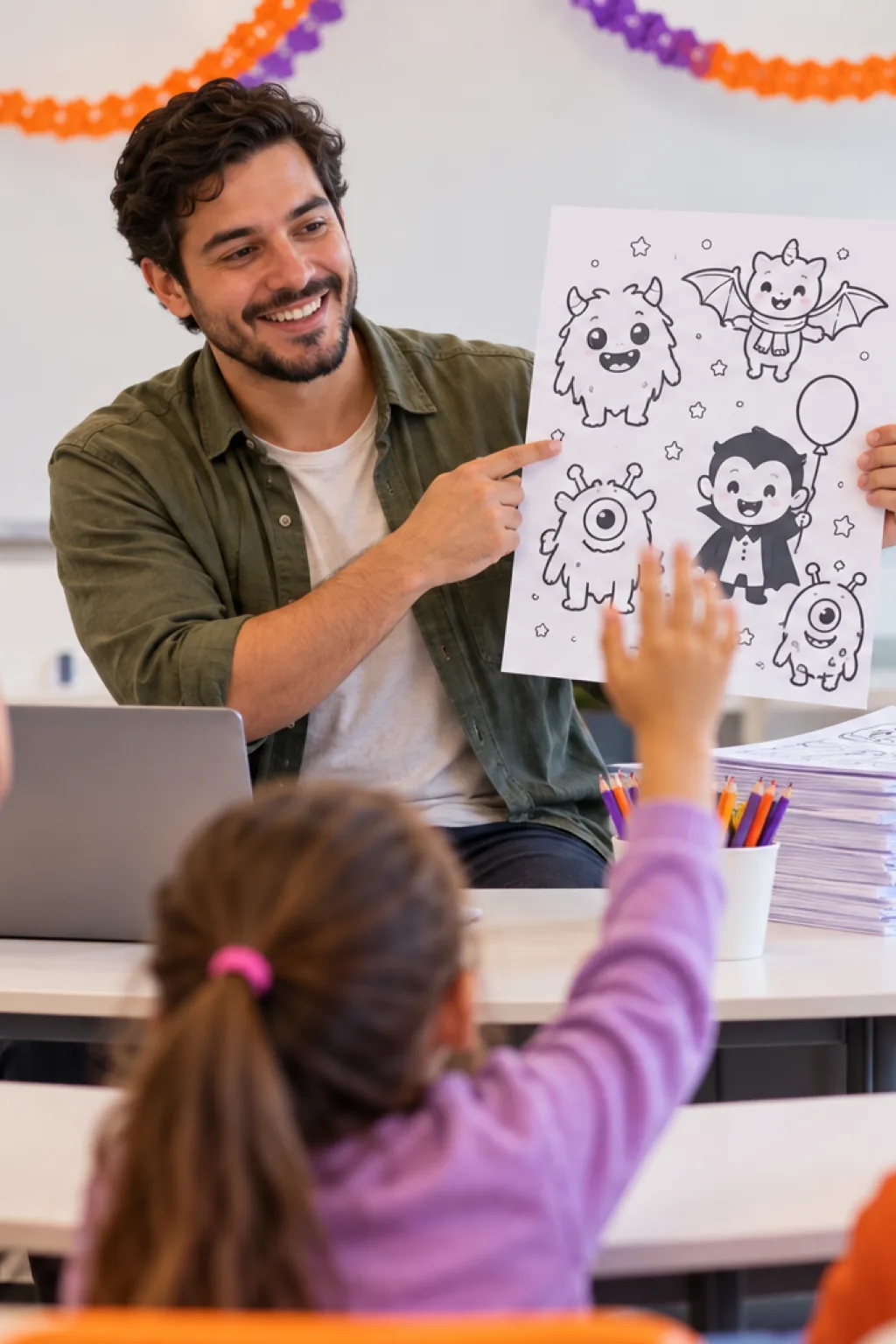 desenhos Little Spooky para colorir — exemplo criado na Desenhos pra Colorir