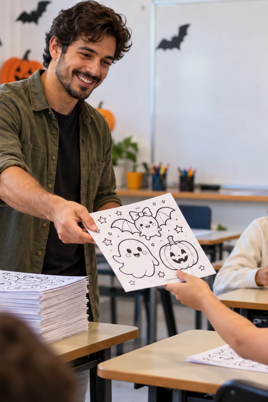 desenhos do livro Creepy Cutie da Coco Wyo para colorir — exemplo criado na Desenhos pra Colorir