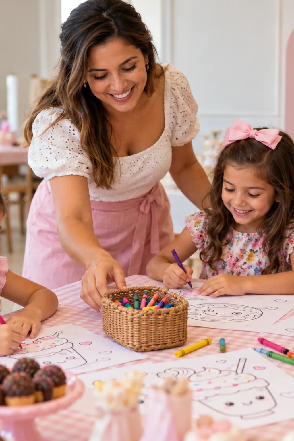 desenhos do livro Food, Drink & Sweets da Coco Wyo para colorir — exemplo criado na Desenhos pra Colorir