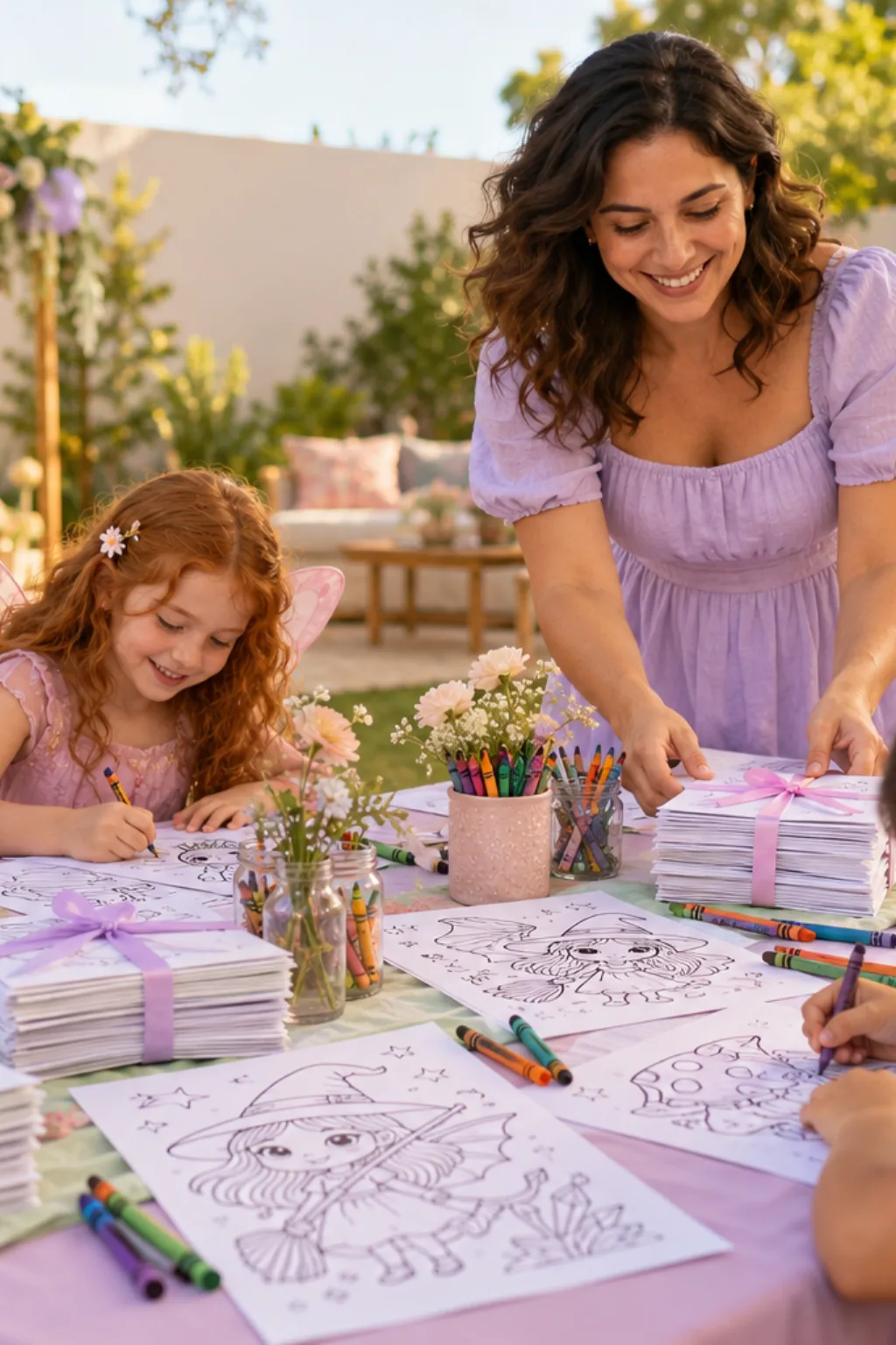 desenhos do livro Mystical World da Coco Wyo para colorir — exemplo criado na Desenhos pra Colorir