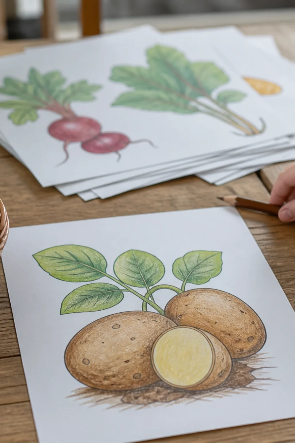 desenhos de batata para colorir - 2