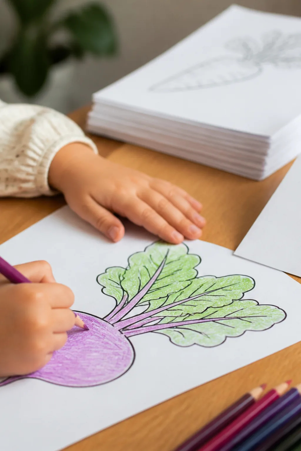 desenhos de beterraba para colorir - 2