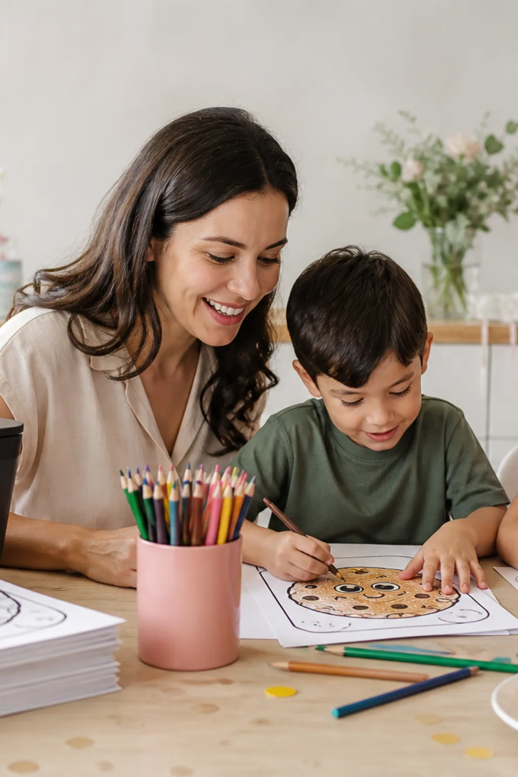 desenhos de biscoito para colorir — exemplo criado na Desenhos pra Colorir