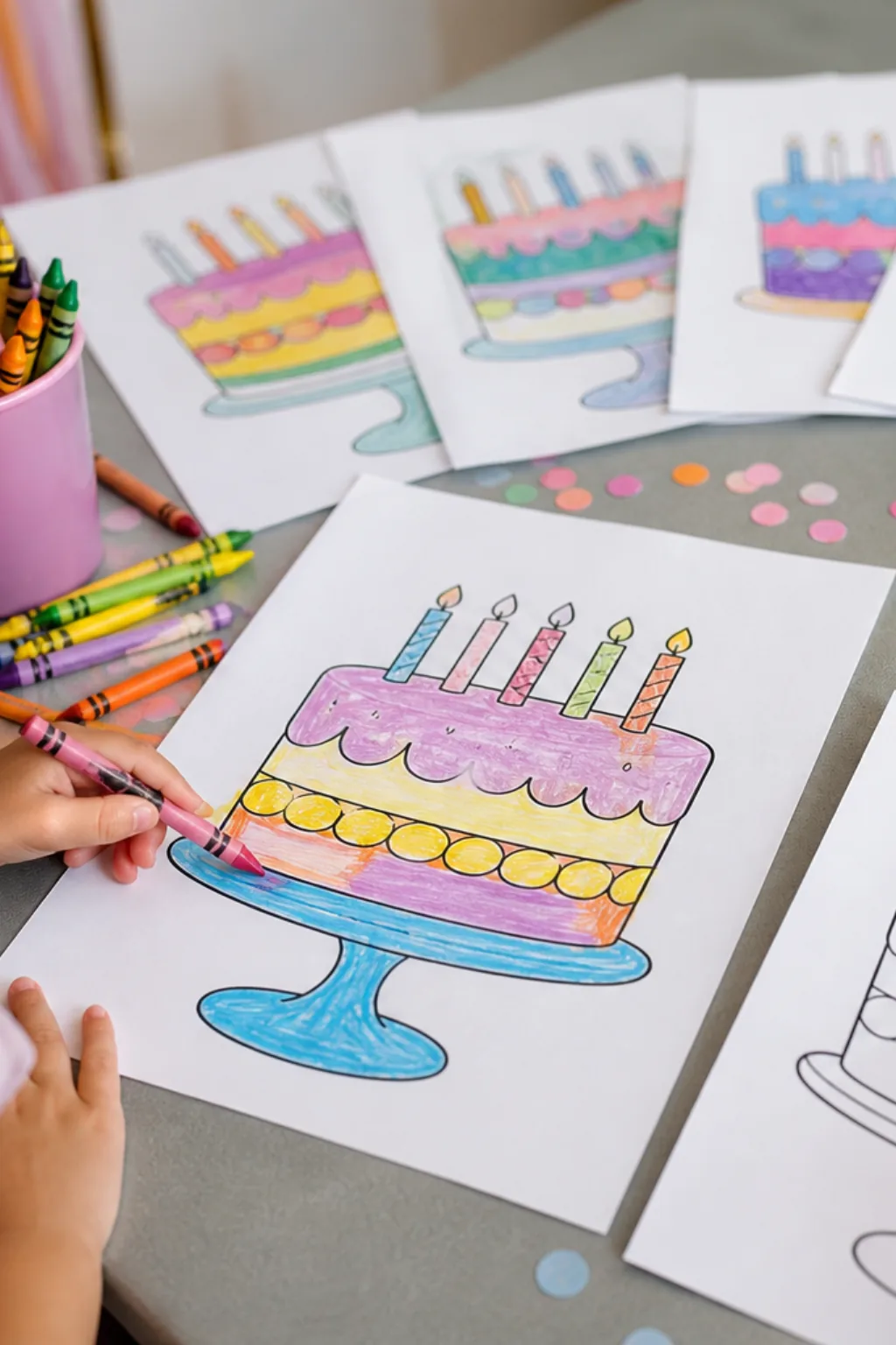 desenhos de bolo para colorir - 2