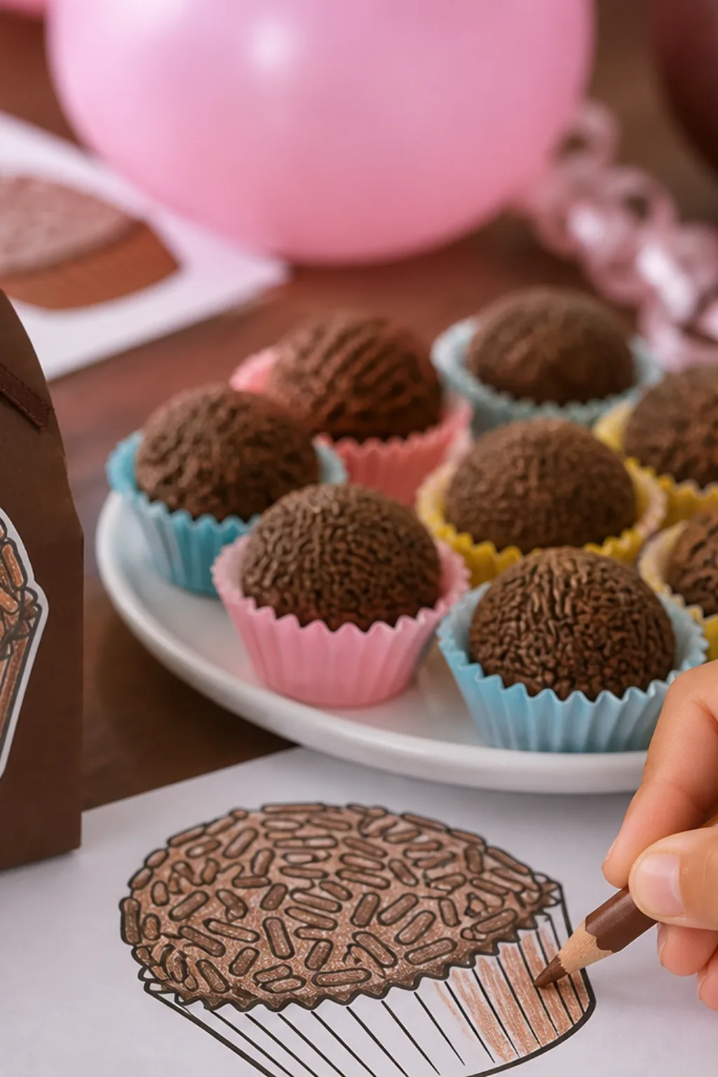 desenhos de brigadeiro para colorir - 2