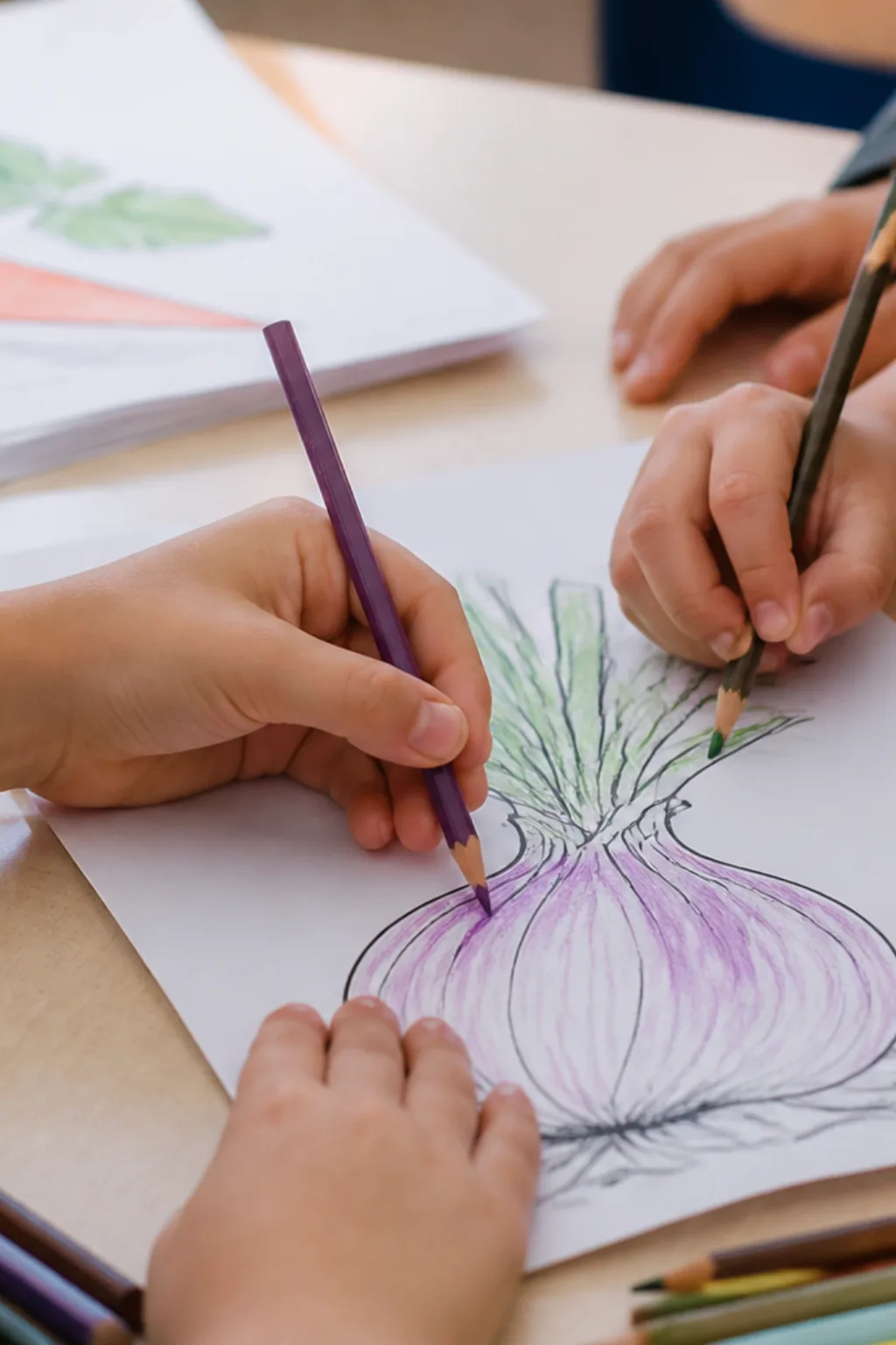 desenhos de cebola para colorir - 2