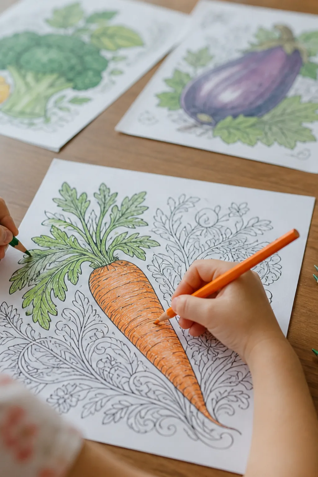 desenhos de cenoura para colorir - 2