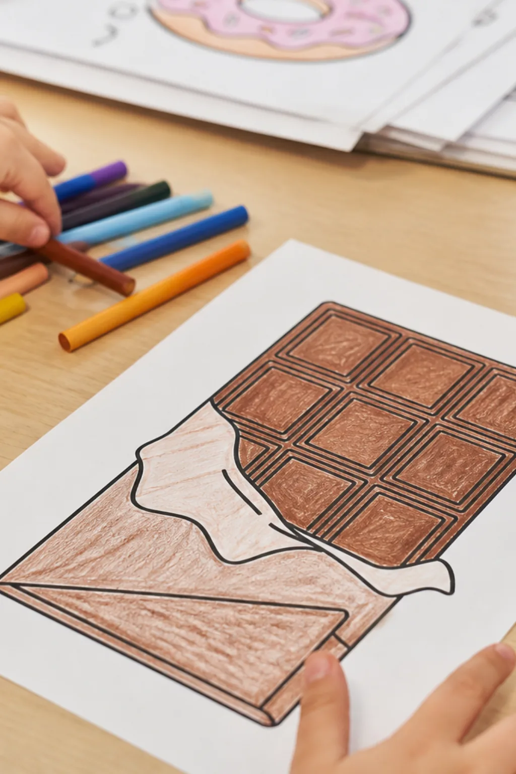 desenhos de chocolate para colorir - 2