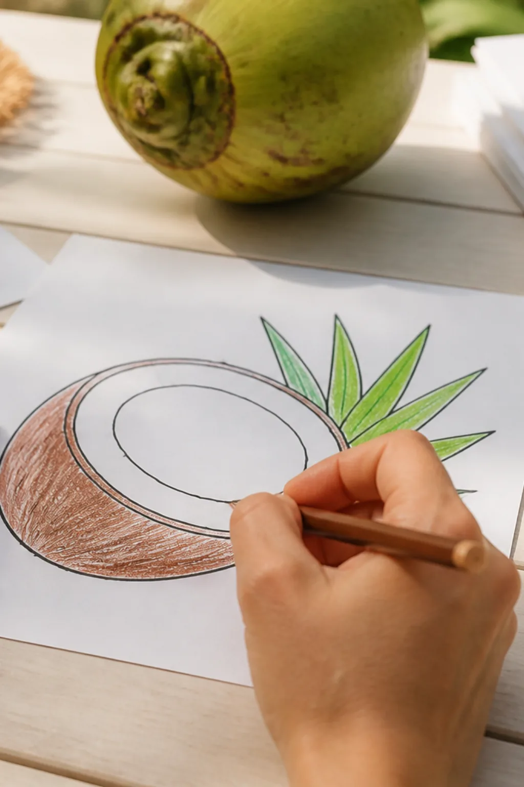 desenhos de coco para colorir - 2