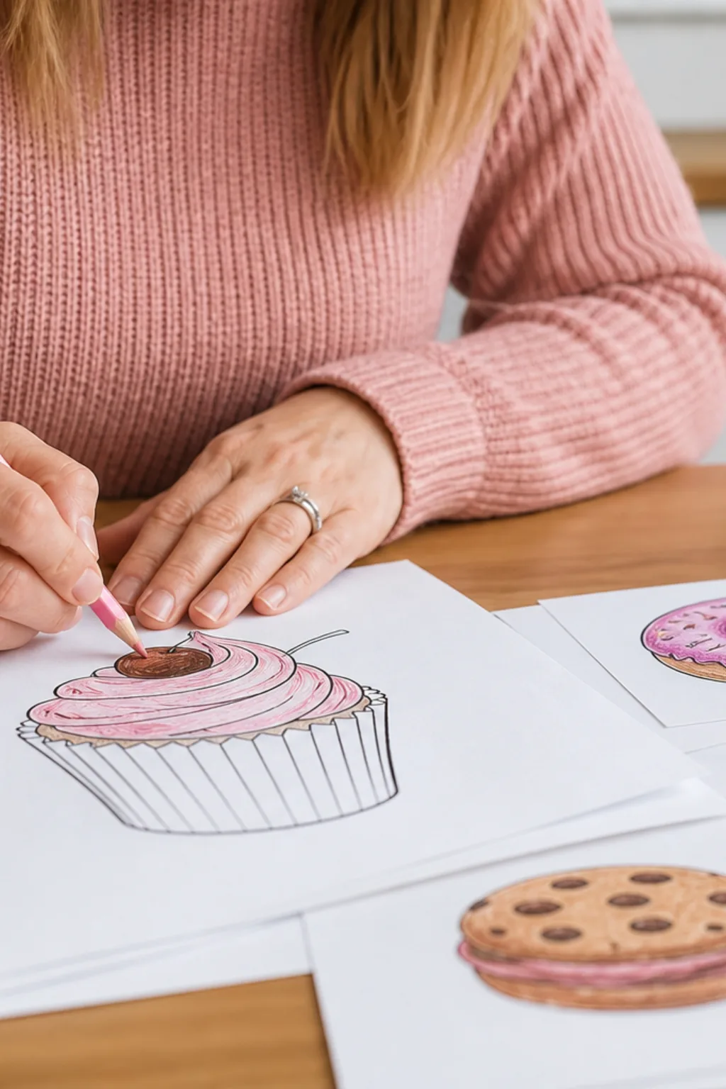 desenhos de cupcake para colorir - 2