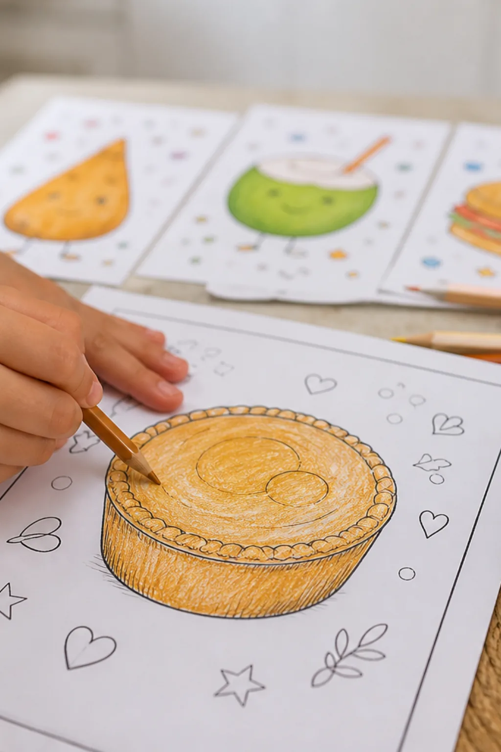 desenho de empada para colorir - 2