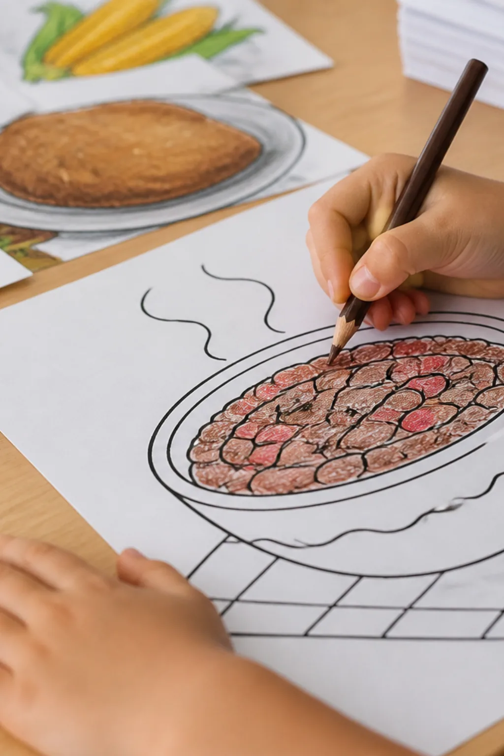 desenhos de feijão para colorir - 2