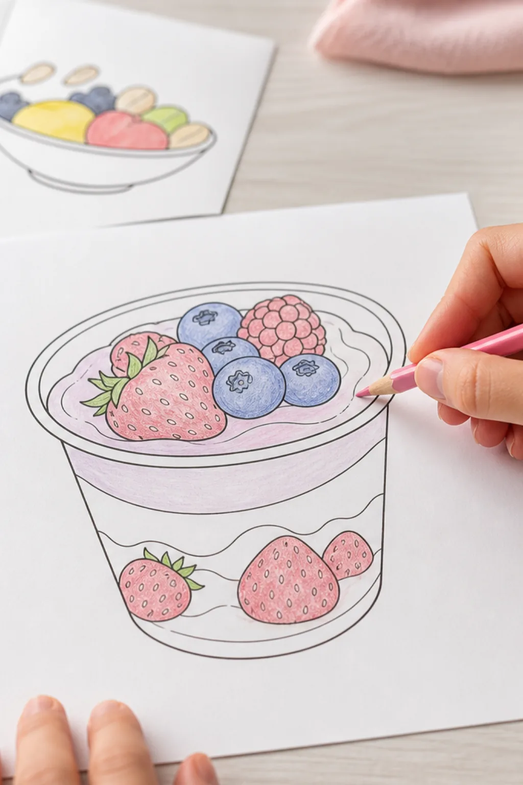 desenho de iogurte para colorir - 2