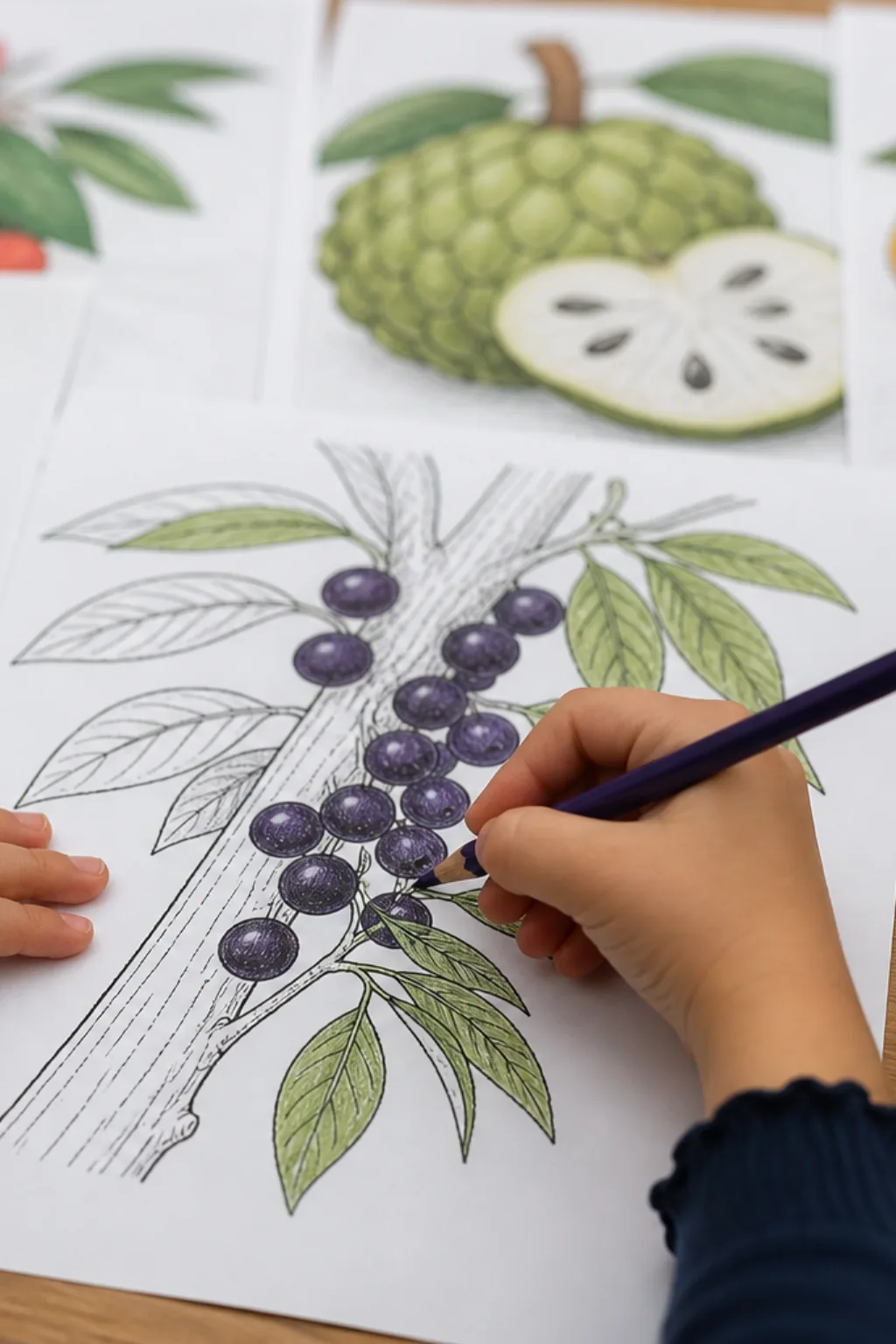 desenho de jabuticaba para colorir - 2