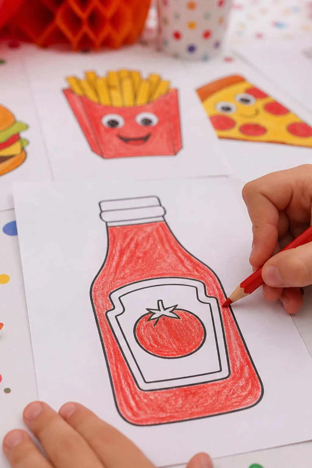 desenho de ketchup para colorir - 2
