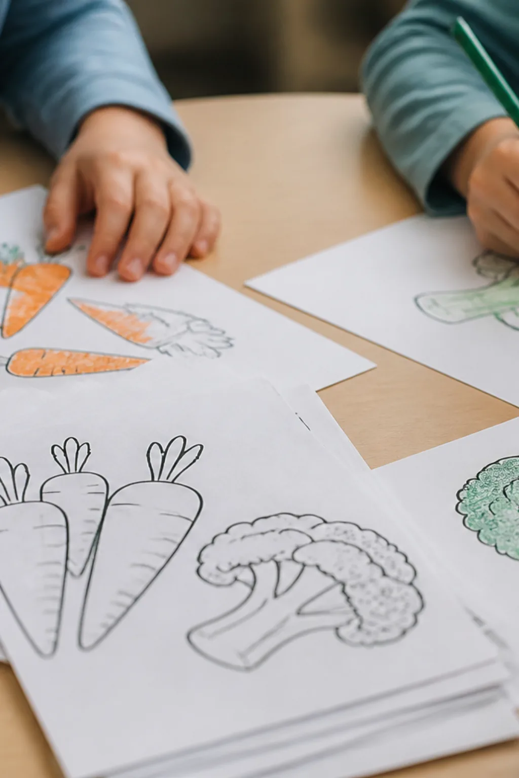 desenhos de legumes para colorir - 2