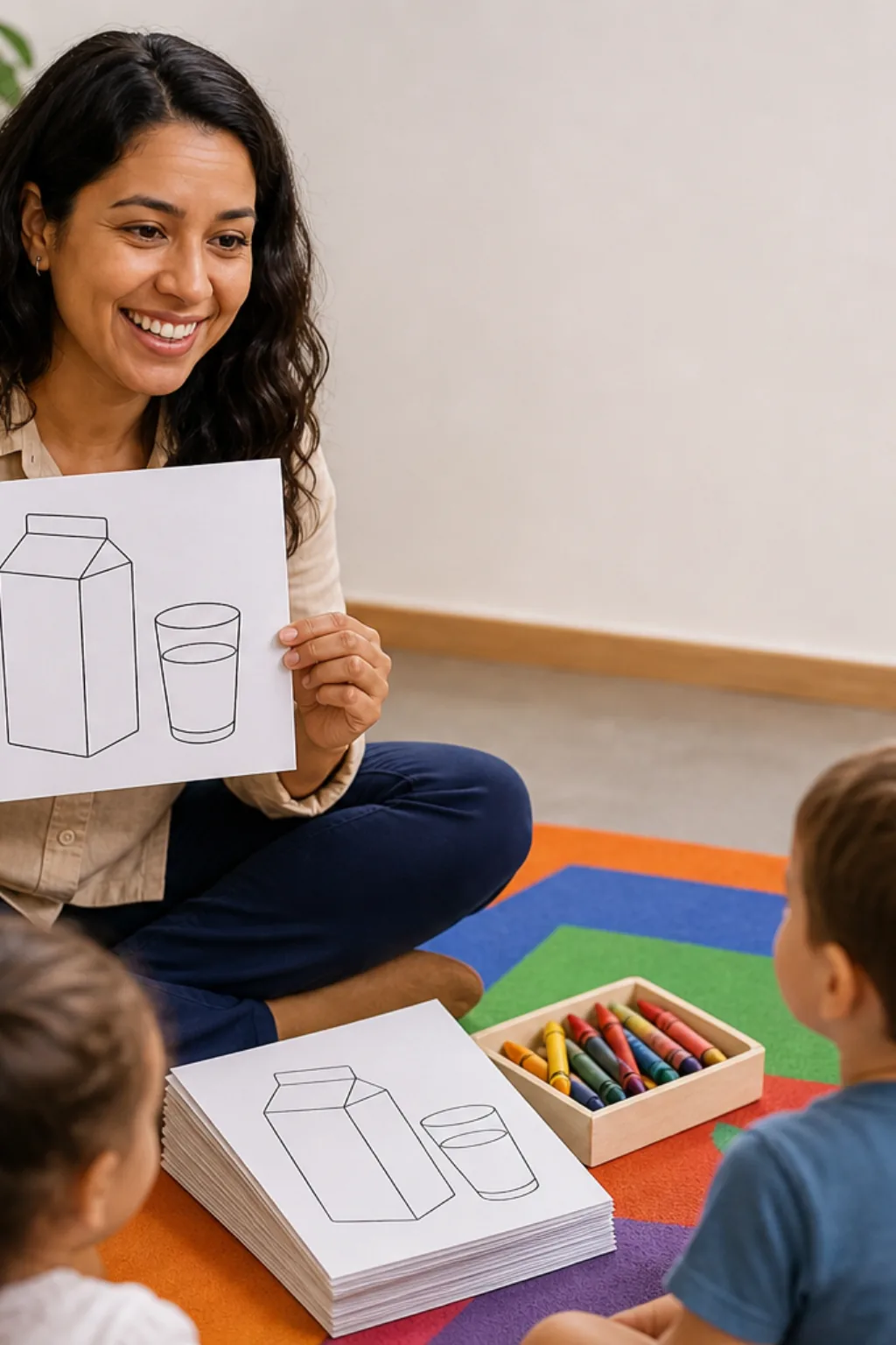 desenhos de leite para colorir — exemplo criado na Desenhos pra Colorir