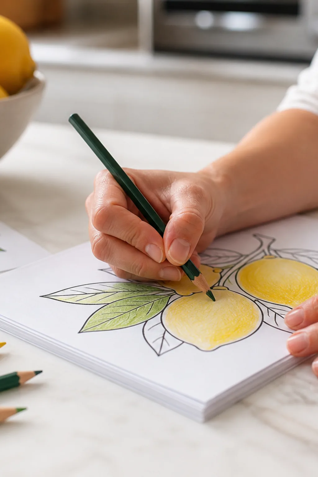 desenhos de limão para colorir - 2