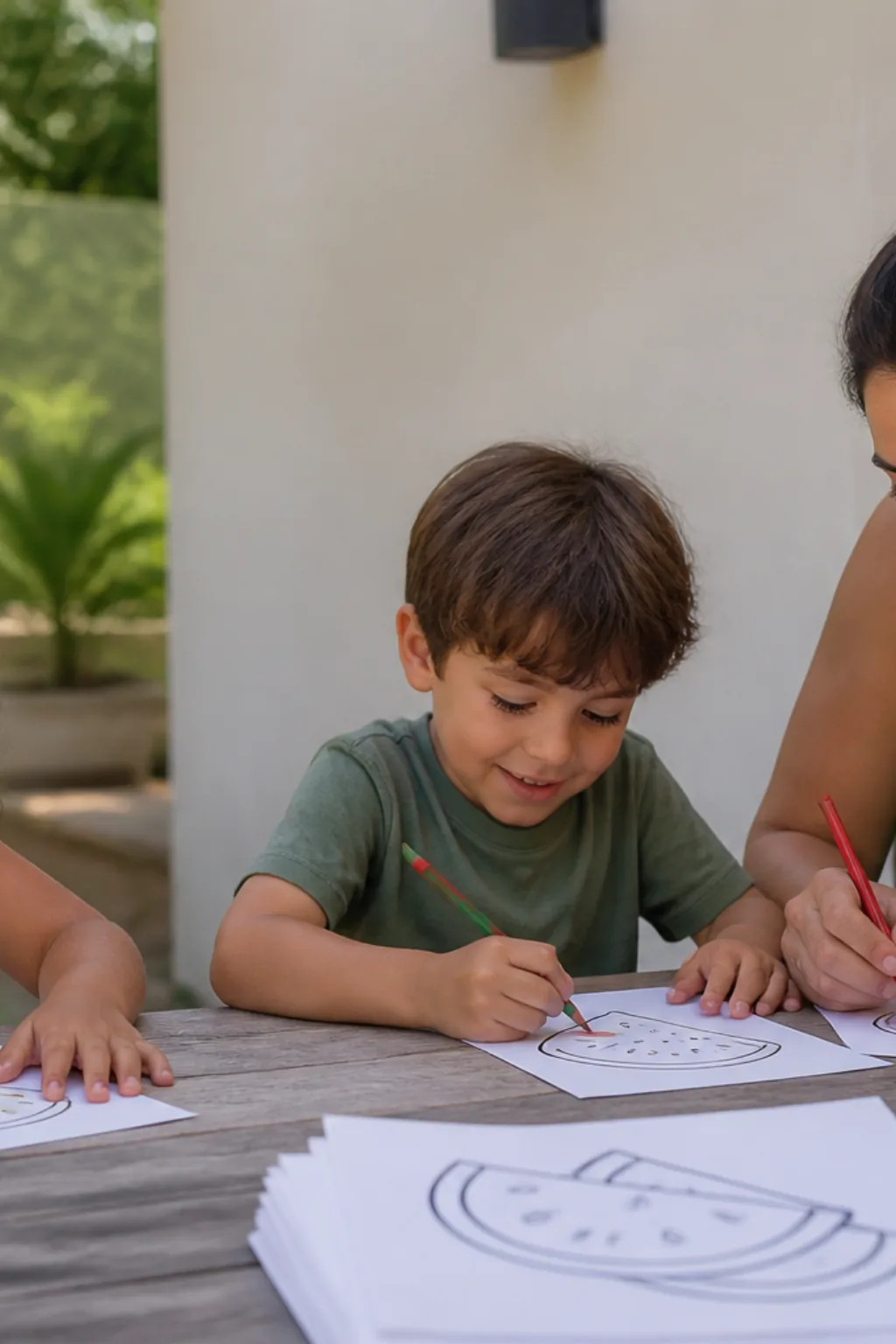 desenhos de melancia para colorir - 1