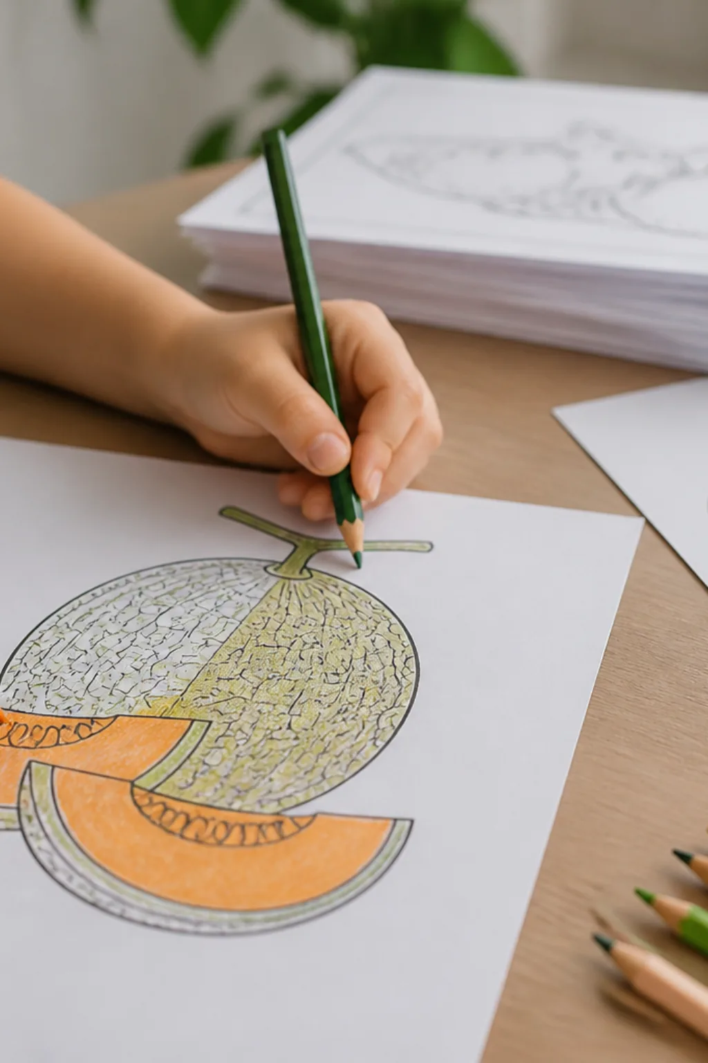 desenhos de melão para colorir - 2
