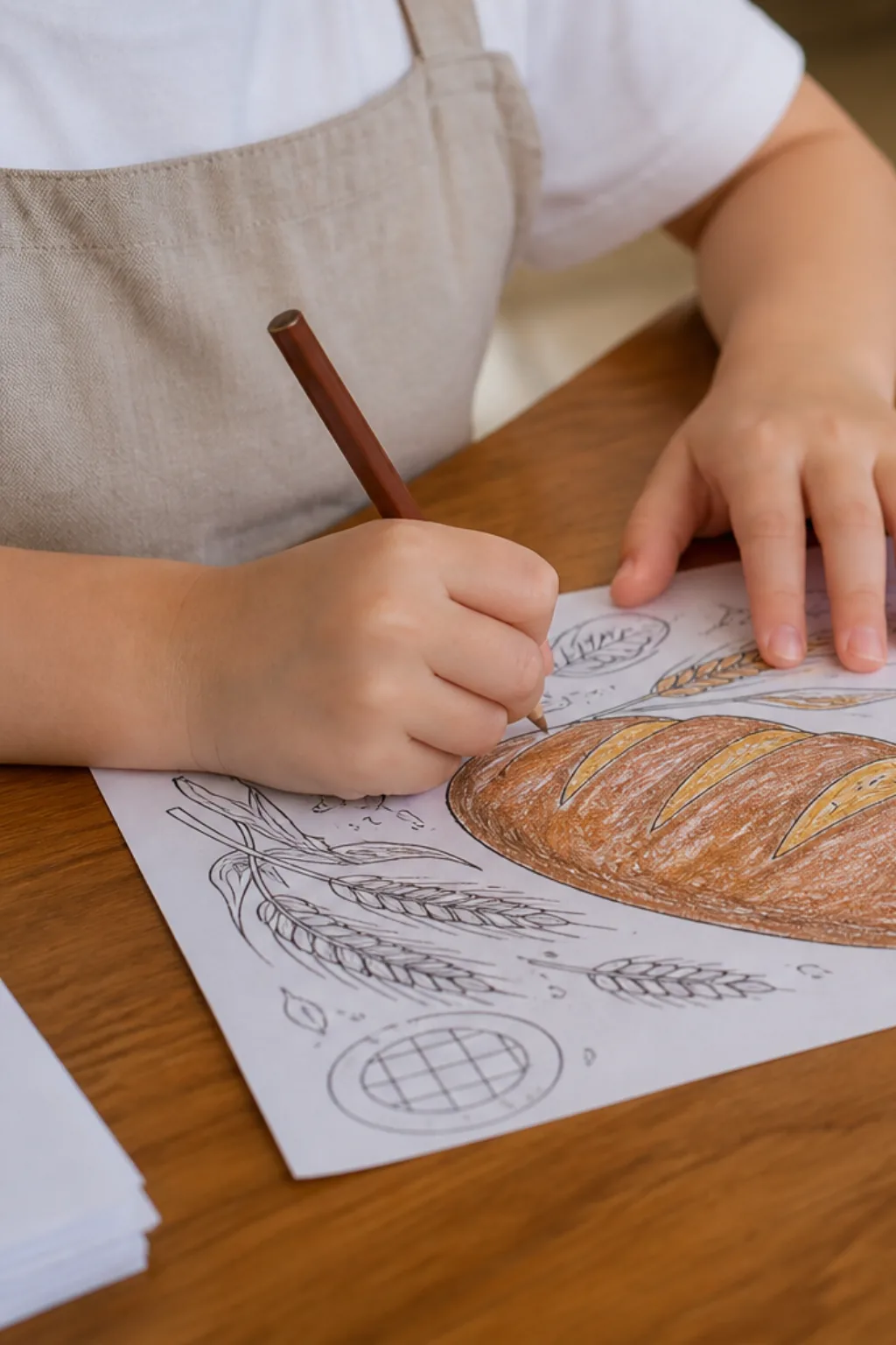 desenhos de pão para colorir - 2
