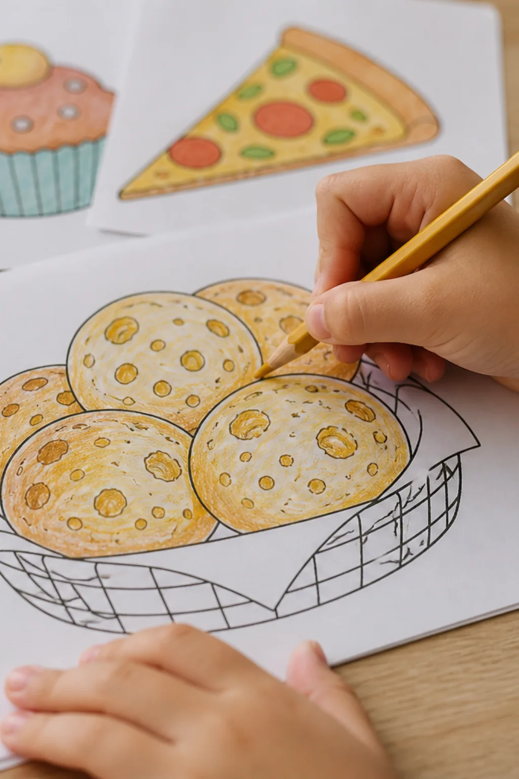 desenho de pão de queijo para colorir - 2