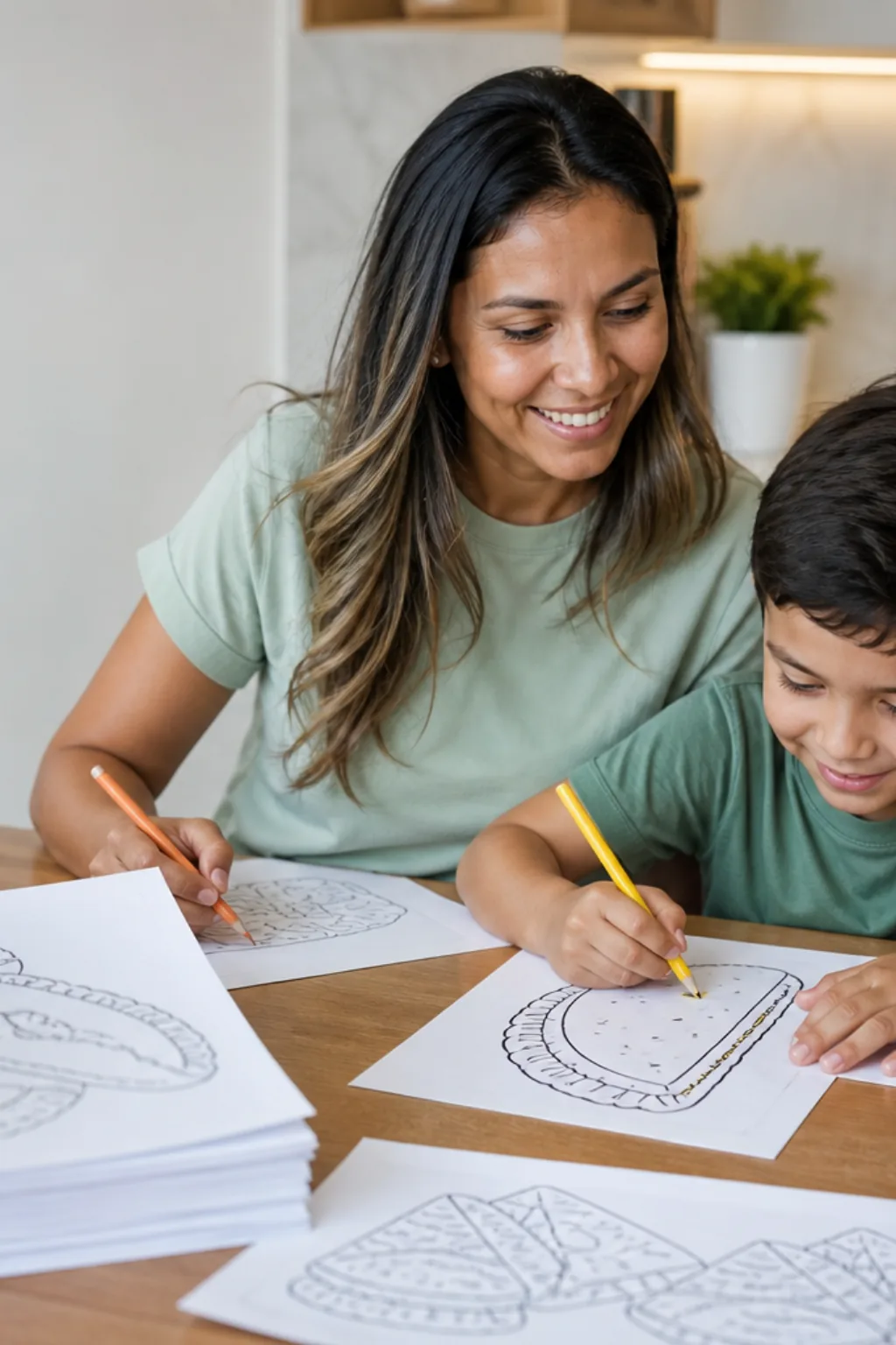 desenhos de pastel para colorir — exemplo criado na Desenhos pra Colorir