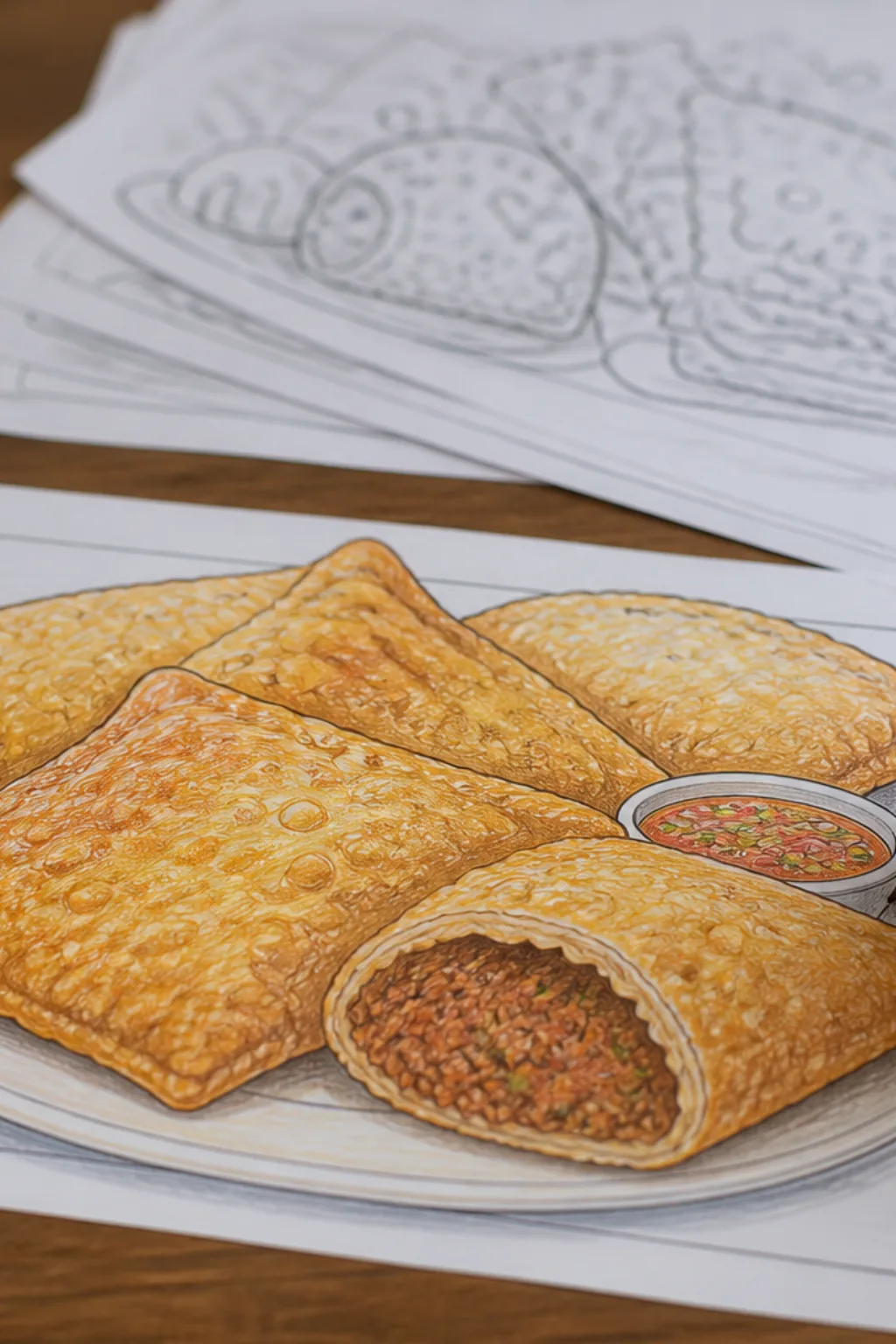 desenhos de pastel para colorir - 2