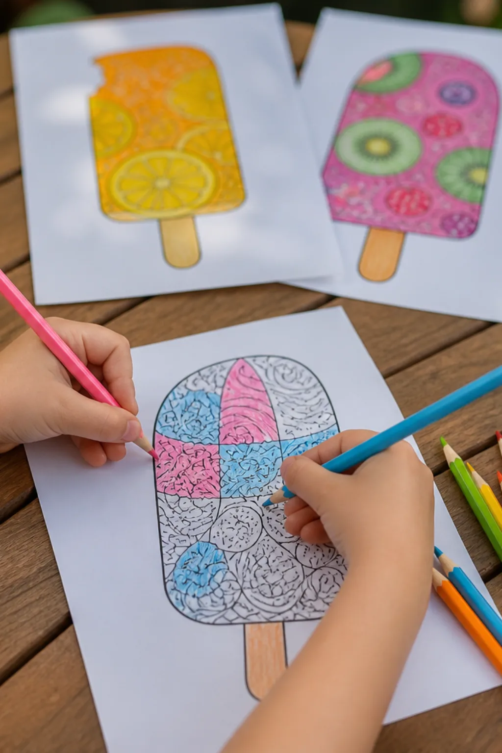 desenhos de picolé para colorir - 2