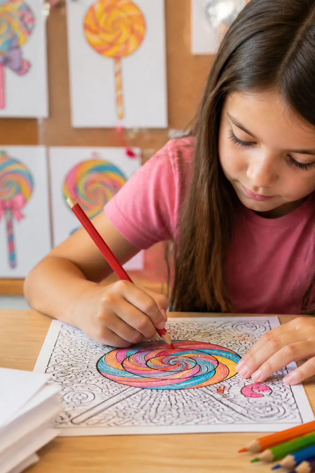 desenhos de pirulito para colorir - 2