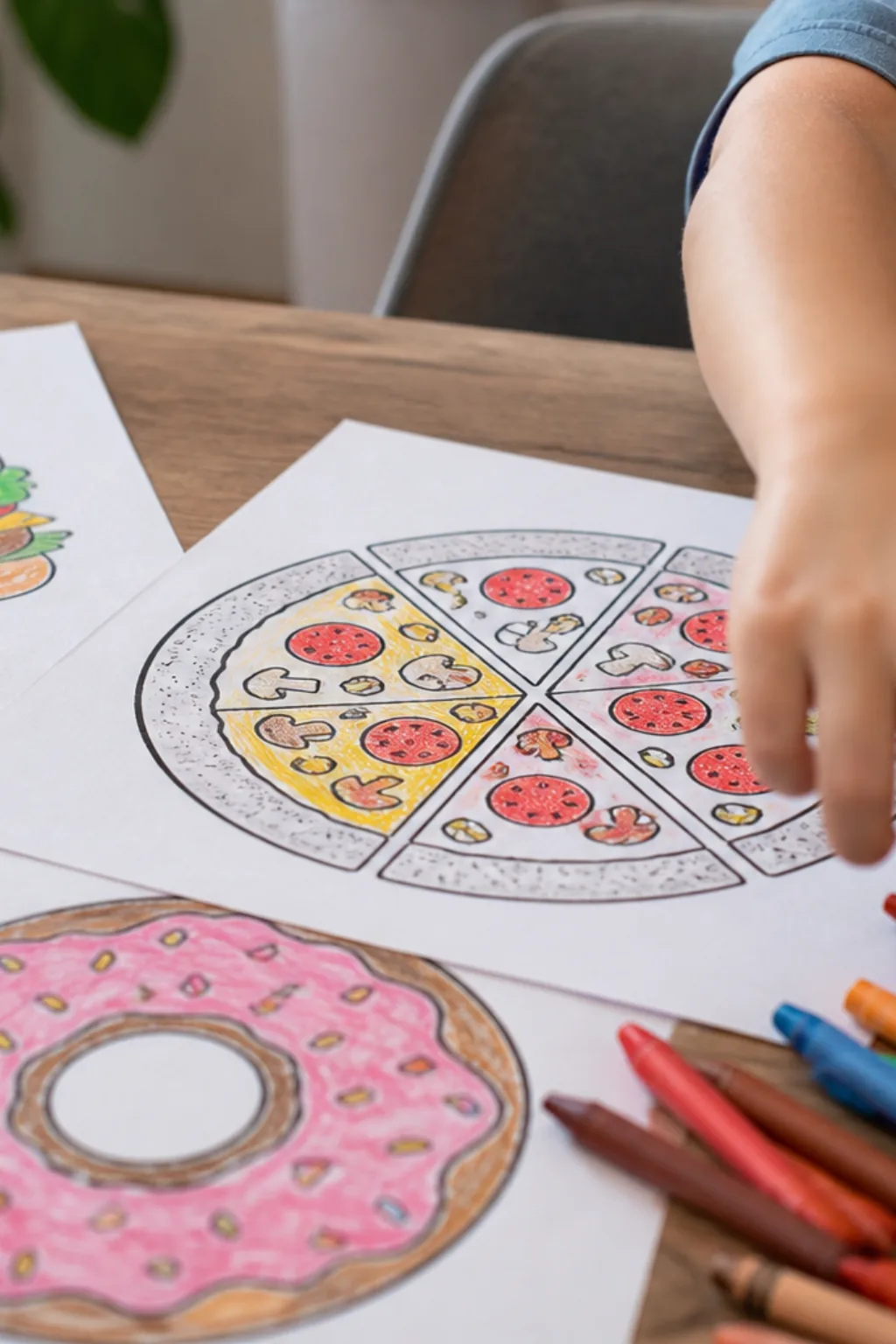 desenhos de pizza para colorir - 2