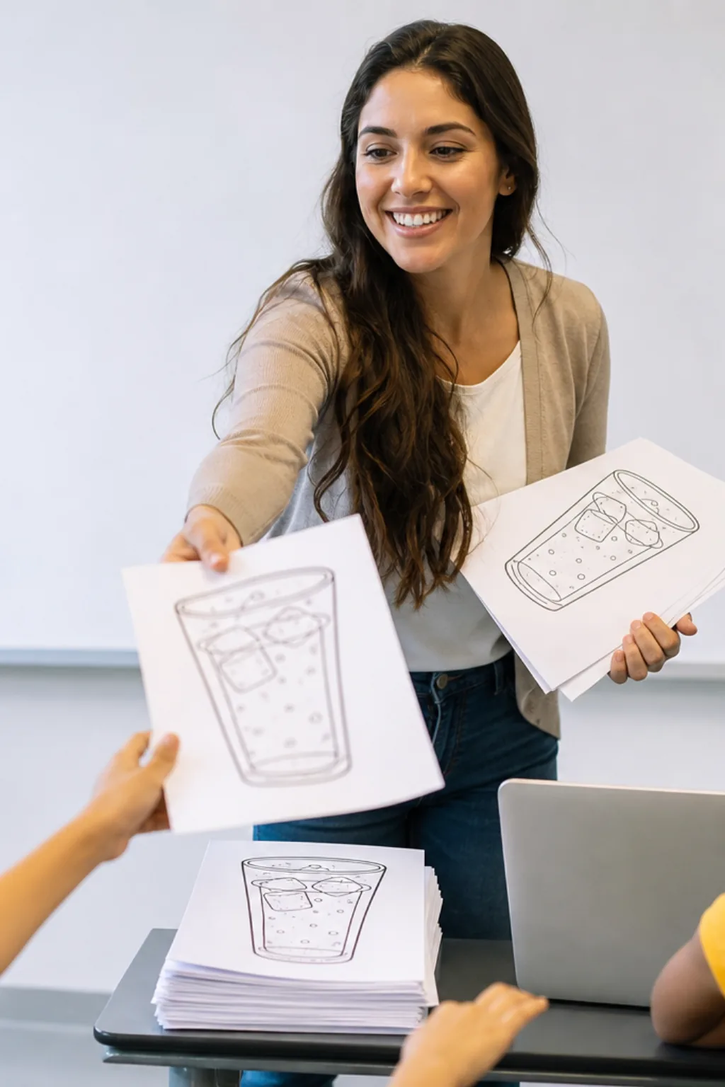 desenhos de refrigerante para colorir — exemplo criado na Desenhos pra Colorir
