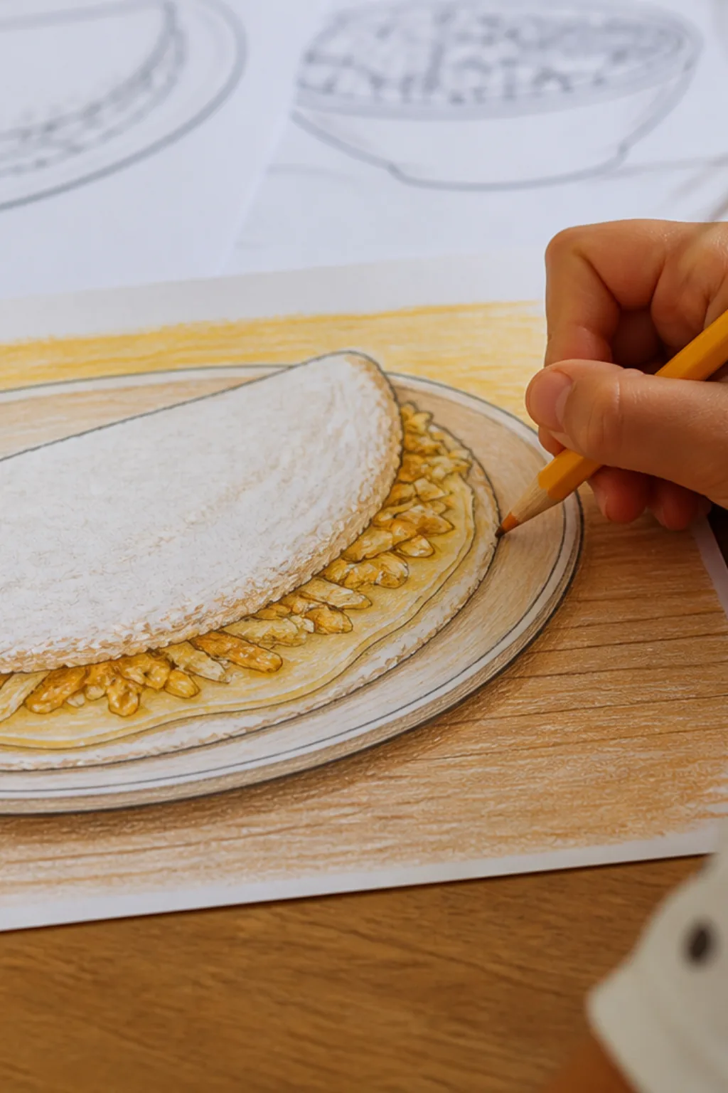desenho de tapioca para colorir - 2