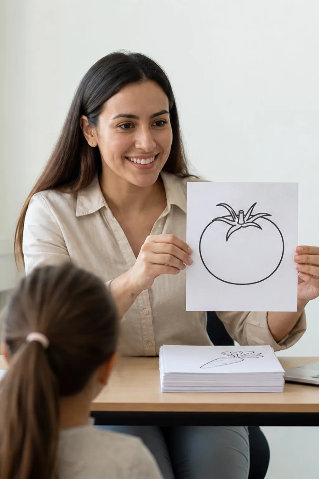 desenhos de tomate para colorir — exemplo criado na Desenhos pra Colorir