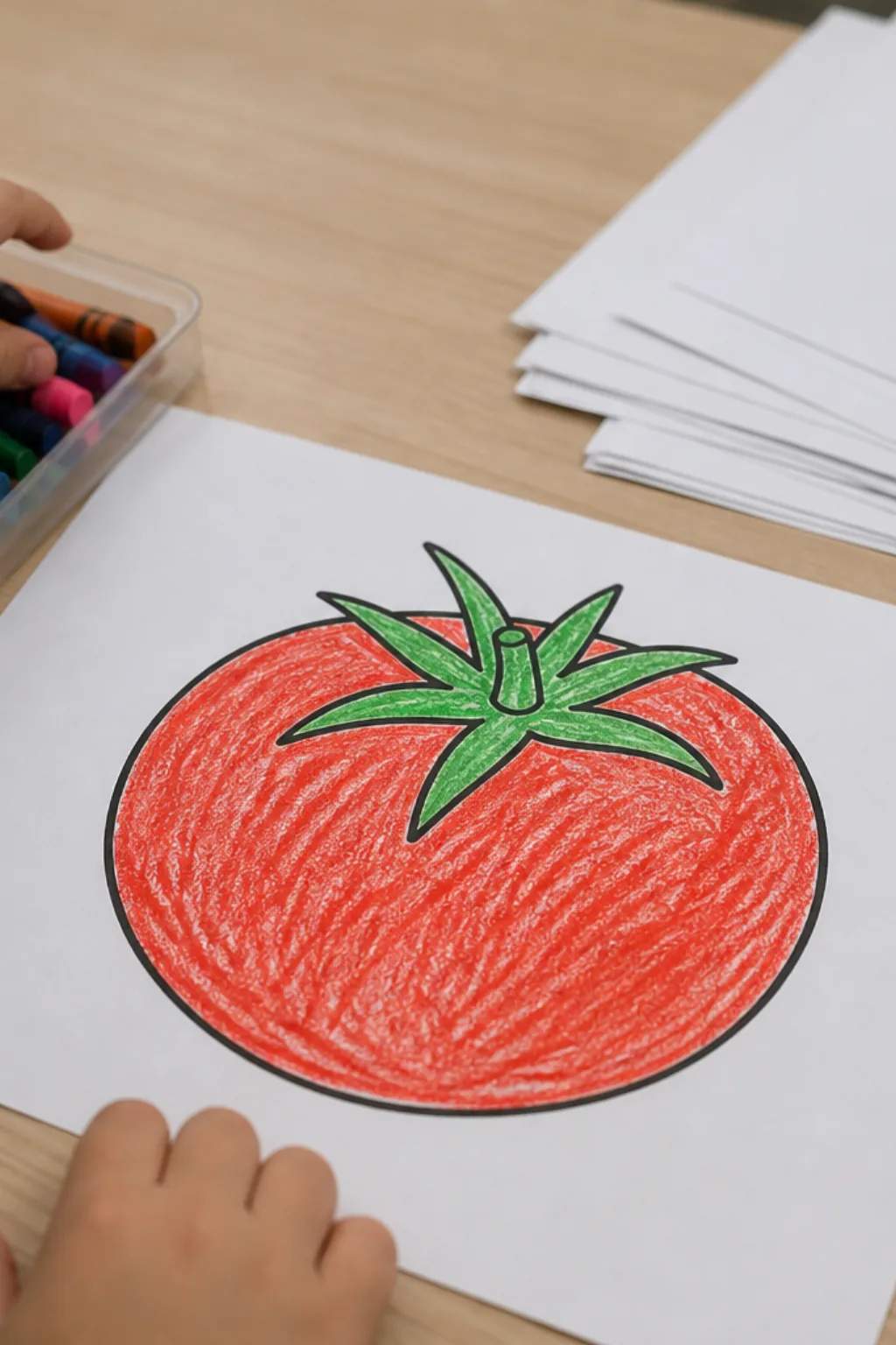 desenhos de tomate para colorir - 2