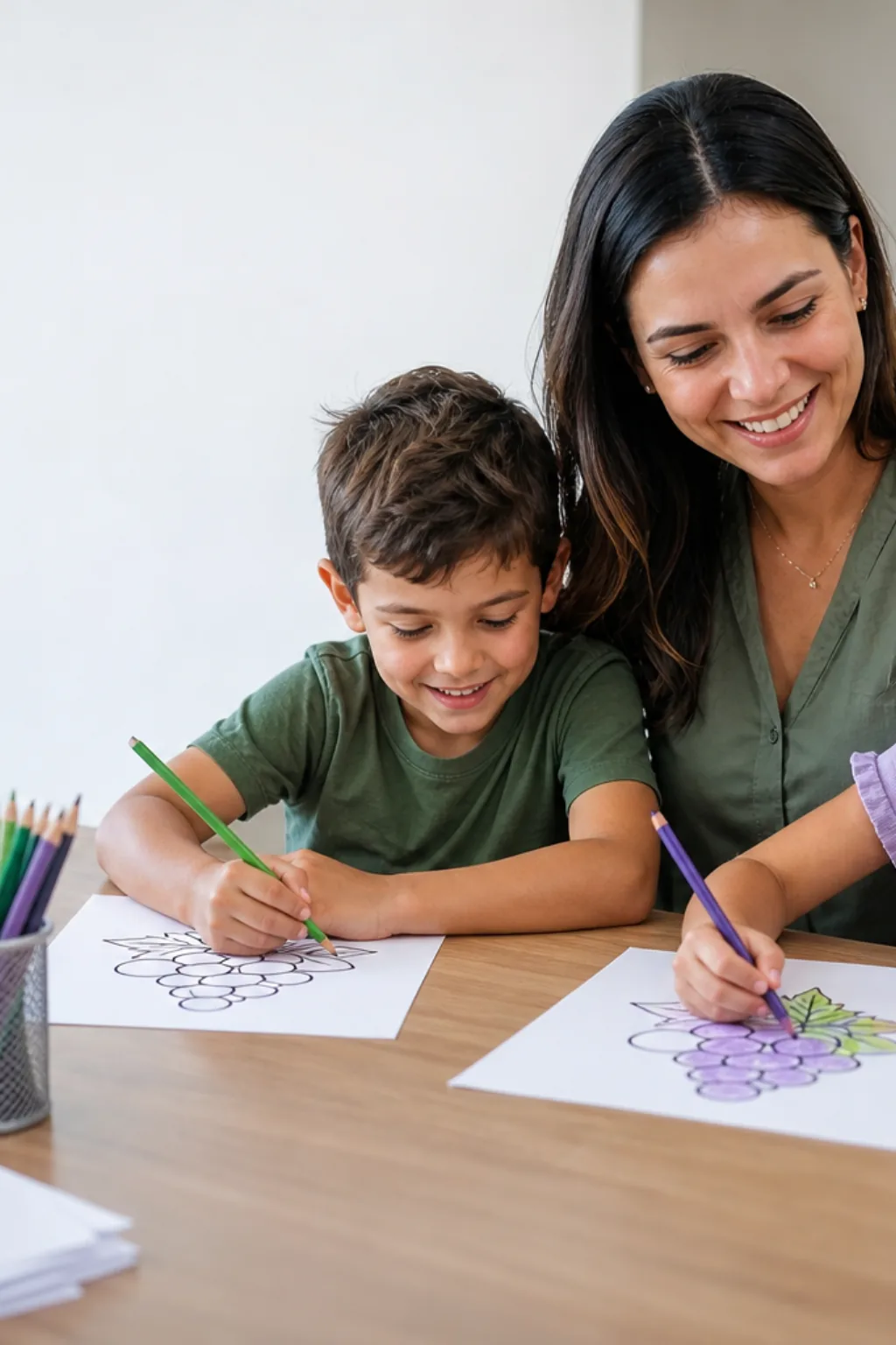 desenhos de uva para colorir - 1