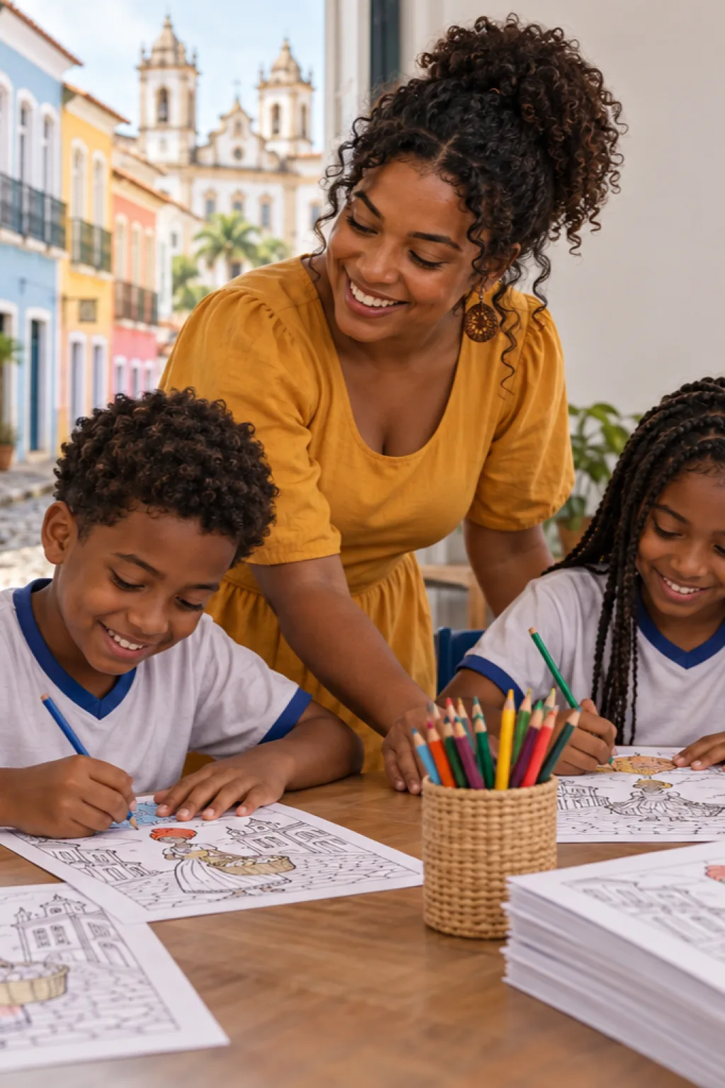 desenhos de Luiza Mahin para colorir — exemplo criado na Desenhos pra Colorir